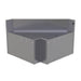 Glastender CILB-LN Main Line Underbar Corner Drainboard w/ 7" Backsplash - 29"W x 29"D-cityfoodequipment.com