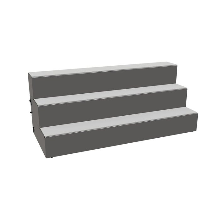 Glastender LLD3-30 3 Level Raised Liquor Display - Holds 21 Bottles, 30" x 12"-cityfoodequipment.com