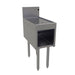 Glastender DBHB-12-LD Main Line Underbar Freestanding Drainboard Cabinet w/ 7" Backsplash - 12"W x 24"D x 37"H-cityfoodequipment.com