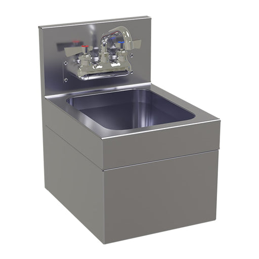 Glastender WHS-12 Wall Mount Commercial Hand Sink w/ 9 1/4"L x 11 1/2"W x 6"D Bowl - Faucet-cityfoodequipment.com