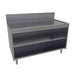 Glastender DBCB-48-LD Main Line Underbar Freestanding Drainboard Cabinet w/ 7" Backsplash - 48"W x 24"D x 37"H-cityfoodequipment.com