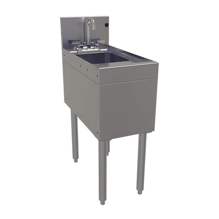 Glastender HSB-12 Underbar Hand Sink w/ 9 1/4"L x 11 1/2"W x 6"D Bowl - Faucet-cityfoodequipment.com