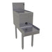 Glastender DBSB-12 12" Main Line Underbar Blender Station w/ Drainboard - 7" Backsplash-cityfoodequipment.com