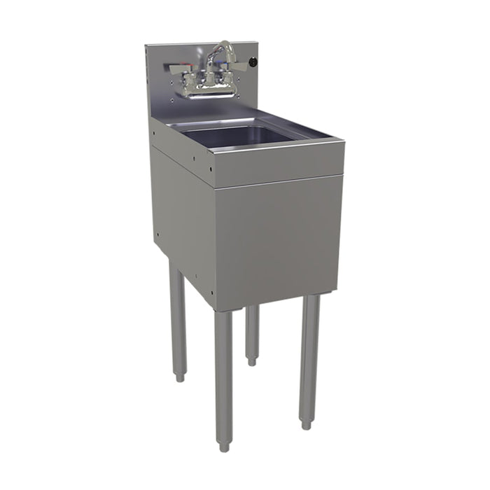 Glastender HSA-12 Underbar Hand Sink w/ 9 1/4"L x 11 1/2"W x 6"D Bowl - Faucet-cityfoodequipment.com