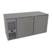 Glastender CP1FL60 60" Pass Thru Bar Refrigerator - 4 Swinging Solid Doors, Black, 120v-cityfoodequipment.com
