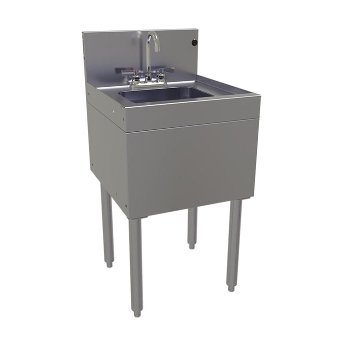 Glastender HSA-18 Underbar Hand Sink w/ 9 1/4"L x 11 1/2"W x 6"D Bowl - Faucet-cityfoodequipment.com