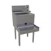 Glastender BSA-18L 18" Main Line Underbar Blender Station w/ Dump Sink & Faucet - 7" Backsplash-cityfoodequipment.com
