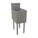 Glastender DBA-12 Main Line Underbar Freestanding Drainboard w/ 7" Backsplash - 12"W x 19"D x 37"H-cityfoodequipment.com