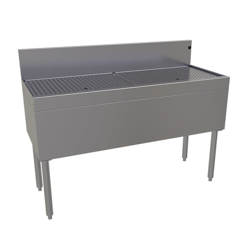 Glastender DBA-48 Main Line Underbar Freestanding Drainboard w/ 7" Backsplash - 48"W x 19"D x 37"H-cityfoodequipment.com