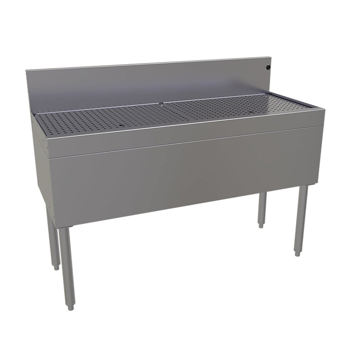 Glastender DBA-48 Main Line Underbar Freestanding Drainboard w/ 7" Backsplash - 48"W x 19"D x 37"H-cityfoodequipment.com