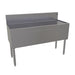 Glastender DBA-48 Main Line Underbar Freestanding Drainboard w/ 7" Backsplash - 48"W x 19"D x 37"H-cityfoodequipment.com