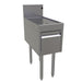 Glastender DBHB-12 Main Line Underbar Freestanding Drainboard Cabinet w/ 7" Backsplash - 12"W x 24"D x 37"H-cityfoodequipment.com