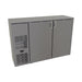 Glastender CS1FB52 52" Bar Refrigerator - 2 Swinging Solid Doors, Black, 120v-cityfoodequipment.com