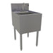 Glastender SWB-18 Underbar Dump Sink w/ 9 1/4"L x 11 1/2"W x 6"D Bowl - Faucet-cityfoodequipment.com