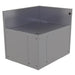 Glastender CIR-19/24R Main Line Underbar Corner Drainboard w/ 7" Backsplash - 24"W x 19"D-cityfoodequipment.com