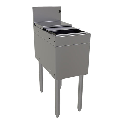 Glastender IBB-12 12" Main Line Ice Bin w/ 42 lb Ice Bin, Stainless Steel-cityfoodequipment.com