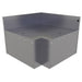Glastender CILB Main Line Underbar Corner Drainboard w/ 7" Backsplash - 29"W x 29"D-cityfoodequipment.com