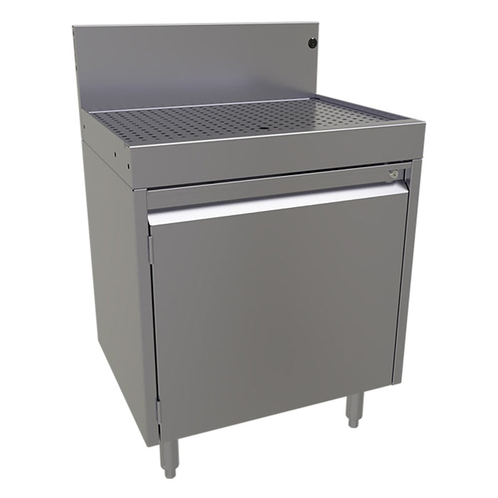 Glastender DBCA-24 Main Line Underbar Freestanding Drainboard Cabinet w/ 7" Backsplash - 24"W x 19"D x 37"H-cityfoodequipment.com