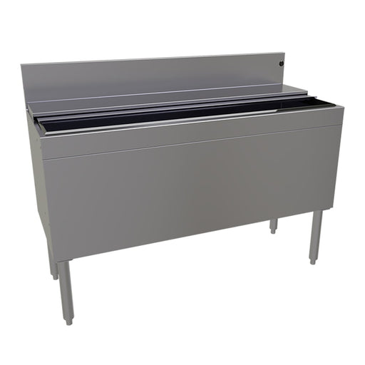 Glastender IBA-48-ED 48" Main Line Ice Bin w/ 185 lb Ice Bin, Stainless Steel-cityfoodequipment.com