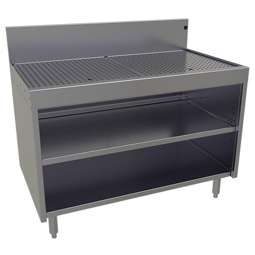 Glastender DBCB-42-LD Main Line Underbar Freestanding Drainboard Cabinet w/ 7" Backsplash - 42"W x 24"D x 37"H-cityfoodequipment.com
