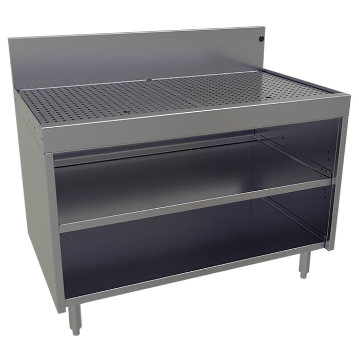 Glastender DBCB-42-LD Main Line Underbar Freestanding Drainboard Cabinet w/ 7" Backsplash - 42"W x 24"D x 37"H-cityfoodequipment.com
