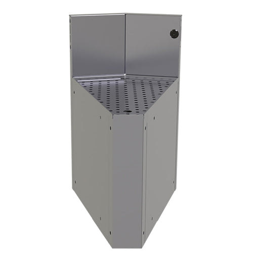 Glastender CIWA-30 Main Line Underbar Corner Drainboard w/ 7" Backsplash - 13"W x 19"D-cityfoodequipment.com