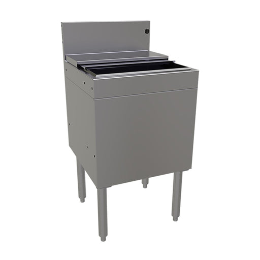 Glastender IBA-18-ED 18" Main Line Ice Bin w/ 69 lb Ice Bin, Stainless Steel-cityfoodequipment.com