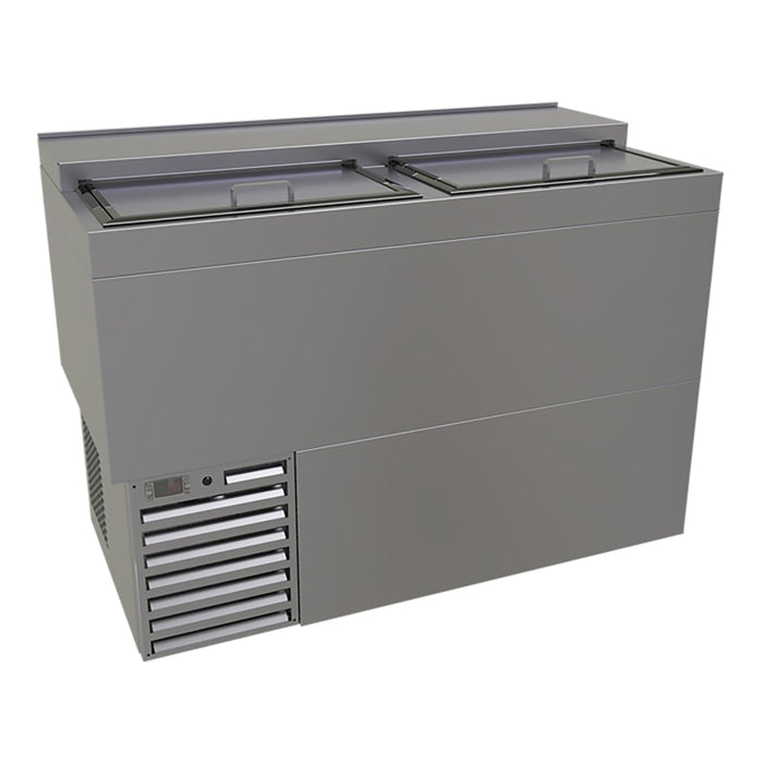Glastender MF48-S2 2 Section Glass Chiller w/ 147 Mug Capacity - Stainless, 120v-cityfoodequipment.com