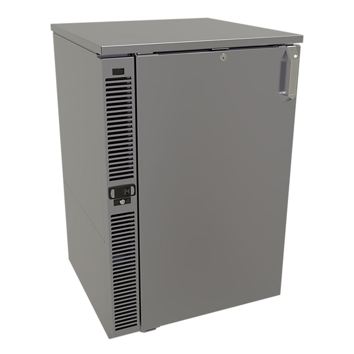 Glastender F1SB24 1 Section Glass Chiller w/ 132 Mug Capacity - Black, 120v-cityfoodequipment.com