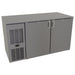 Glastender C1FL52 52" Bar Refrigerator - 2 Swinging Solid Doors, Black, 120v-cityfoodequipment.com