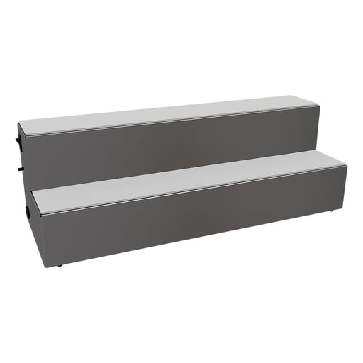 Glastender LLD2-24 2 Level Raised Liquor Display - Holds 12 Bottles, 24" x 8"-cityfoodequipment.com