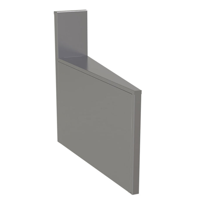 Glastender CIWB-10 6" Main Line Underbar Corner Drainboard, 7" Backsplash, 24" Front To Back-cityfoodequipment.com