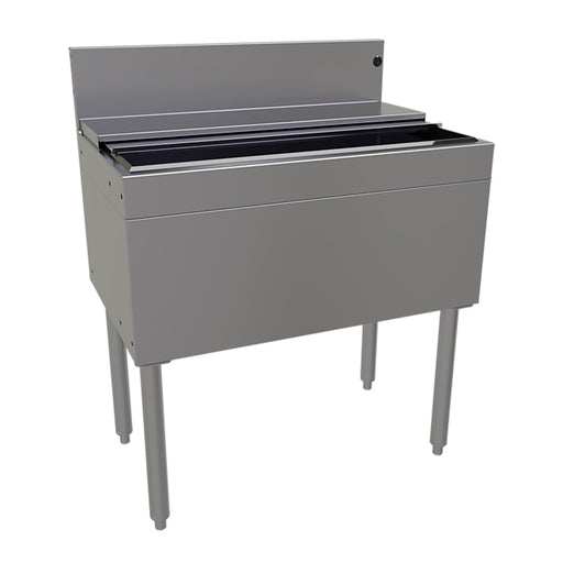 Glastender IBA-30 30" Main Line Ice Bin w/ 84 lb Ice Bin, Stainless Steel-cityfoodequipment.com