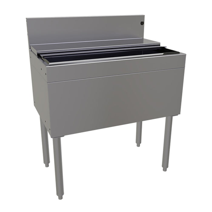 Glastender IBA-30 30" Main Line Ice Bin w/ 84 lb Ice Bin, Stainless Steel-cityfoodequipment.com
