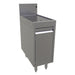 Glastender DBCB-12 Main Line Underbar Freestanding Drainboard Cabinet w/ 7" Backsplash - 12"W x 24"D x 37"H-cityfoodequipment.com