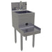 Glastender BSA-14 14" Main Line Underbar Blender Station w/ Dump Sink & Faucet - 7" Backsplash-cityfoodequipment.com