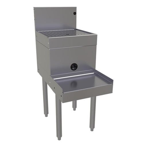Glastender DBSA-14 14" Main Line Underbar Blender Station w/ Drainboard - 7" Backsplash-cityfoodequipment.com