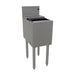 Glastender IBA-12 12" Main Line Ice Bin w/ 33 lb Ice Bin, Stainless Steel-cityfoodequipment.com