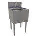 Glastender SWA-18 Underbar Dump Sink w/ 9 1/4"L x 11 1/2"W x 6"D Bowl - Faucet-cityfoodequipment.com