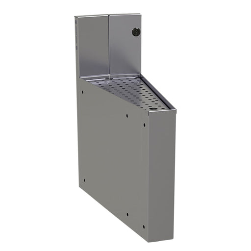 Glastender CIWA-15 Main Line Underbar Corner Drainboard w/ 7" Backsplash - 8"W x 19"D-cityfoodequipment.com