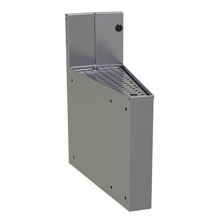 Glastender CIWA-15 Main Line Underbar Corner Drainboard w/ 7" Backsplash - 8"W x 19"D-cityfoodequipment.com