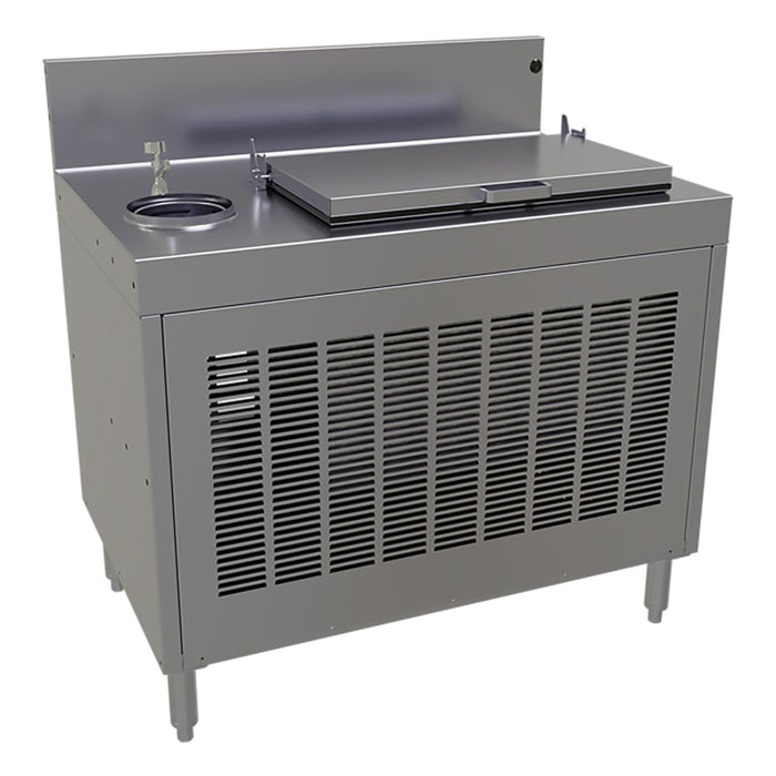 Glastender FRB-36 36" Ice Cream Dipping Cabinet w/ 2 Tub Capacity - Stainless, 120v-cityfoodequipment.com