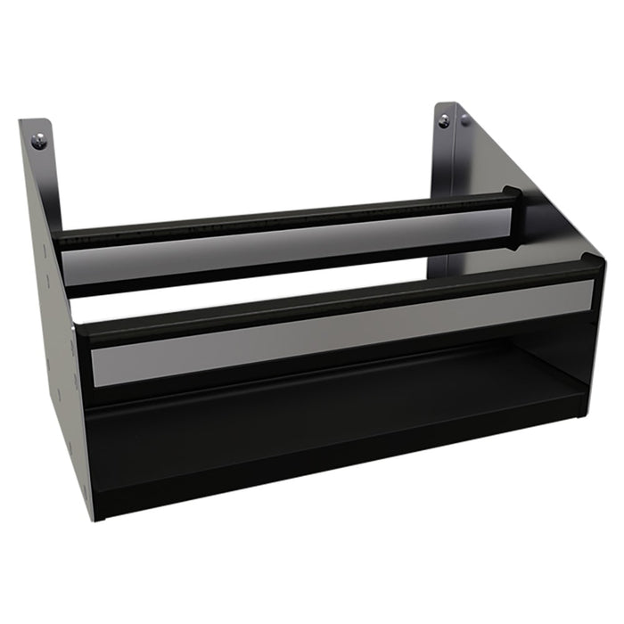 Glastender DSR-14 14" Double Tier Speed Rail - 8 Bottle Capacity, Stainless-cityfoodequipment.com