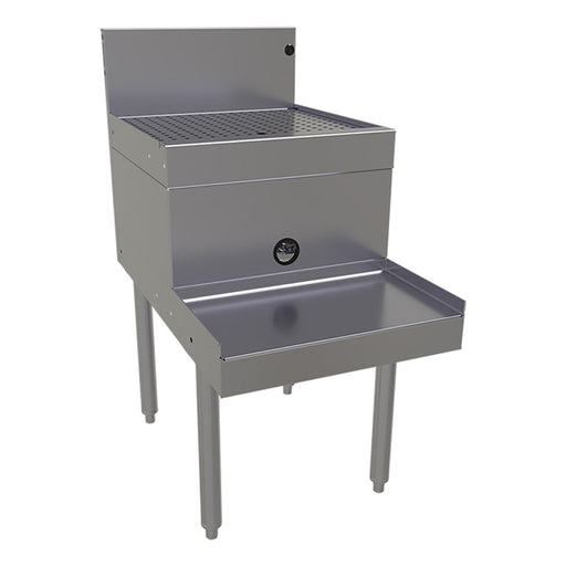 Glastender DBSB-18 18" Main Line Underbar Blender Station w/ Drainboard - 7" Backsplash-cityfoodequipment.com
