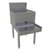 Glastender DBSB-18 18" Main Line Underbar Blender Station w/ Drainboard - 7" Backsplash-cityfoodequipment.com