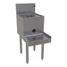 Glastender DBSA-14-RF 14" Main Line Underbar Blender Station w/ Drainboard & Rinser Faucet - 7" Backsplash-cityfoodequipment.com