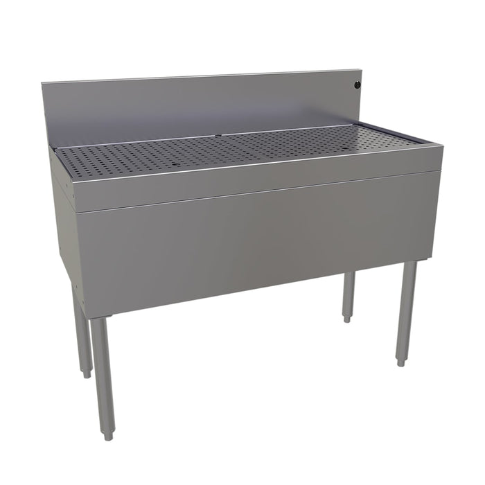 Glastender DBA-42 Main Line Underbar Freestanding Drainboard w/ 7" Backsplash - 42"W x 19"D x 37"H-cityfoodequipment.com
