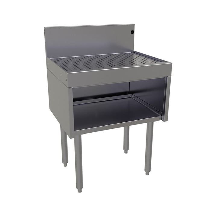 Glastender DBHA-24-LD Main Line Underbar Freestanding Drainboard Cabinet w/ 7" Backsplash - 24"W x 19"D x 37"H-cityfoodequipment.com