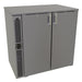 Glastender C2SB36 36" Bar Refrigerator - 2 Swinging Solid Doors, Black, 120v-cityfoodequipment.com