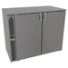 Glastender C1SB44 44" Bar Refrigerator - 2 Swinging Solid Doors, Black, 120v-cityfoodequipment.com